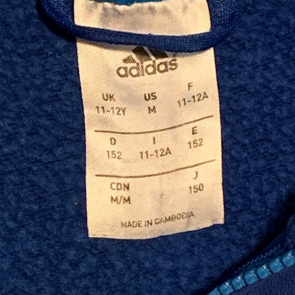 Boys Adidas Hoodie Sweatshirt - Picture 2 of 3